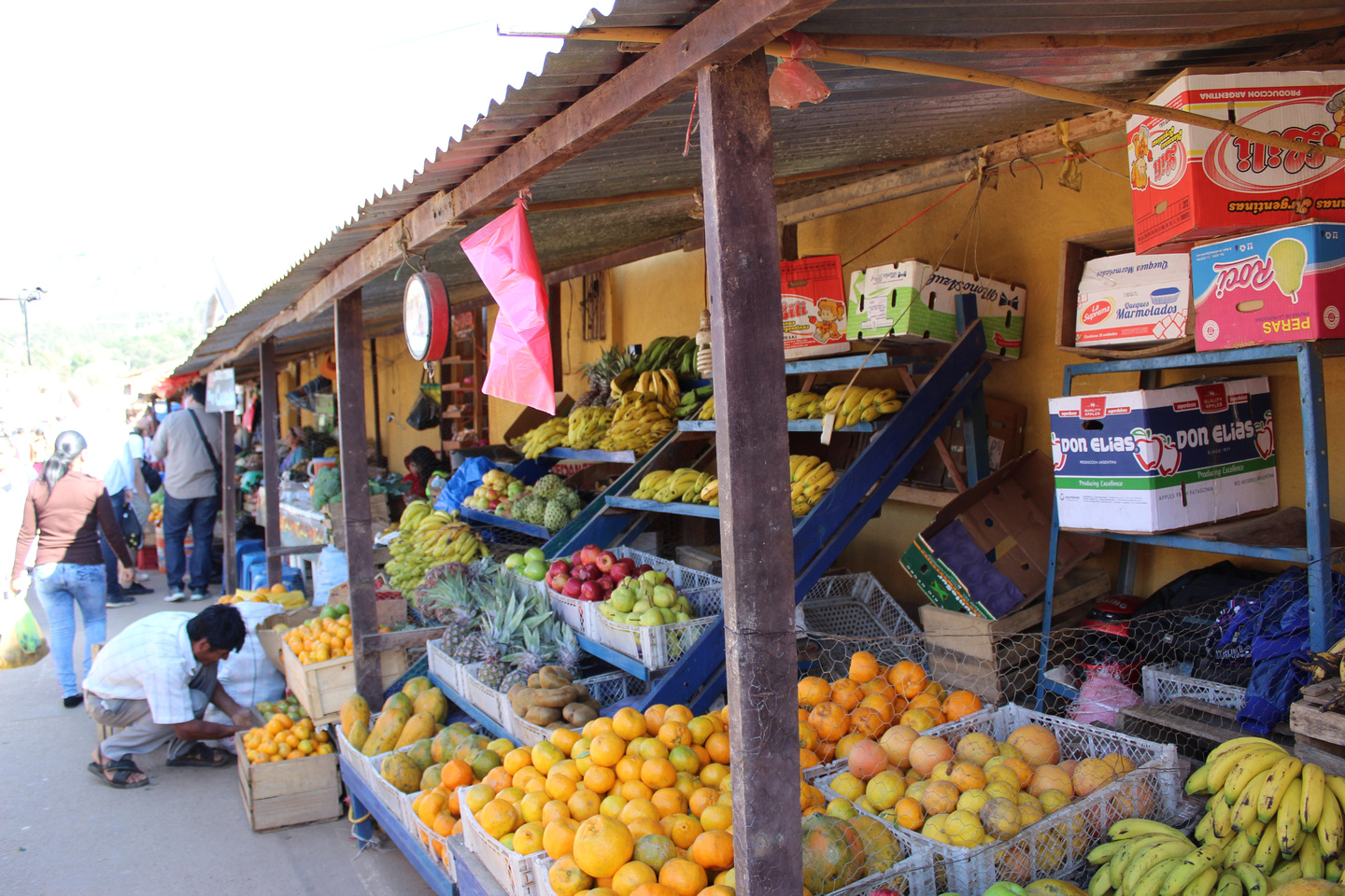 Fruitkraampjes in Bolivia