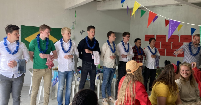 Verrassing voor de vrouwen van de mannen