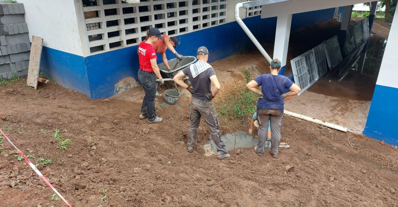 Werken aan de afwatering