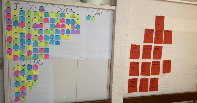 Scrumboard projectdoelen