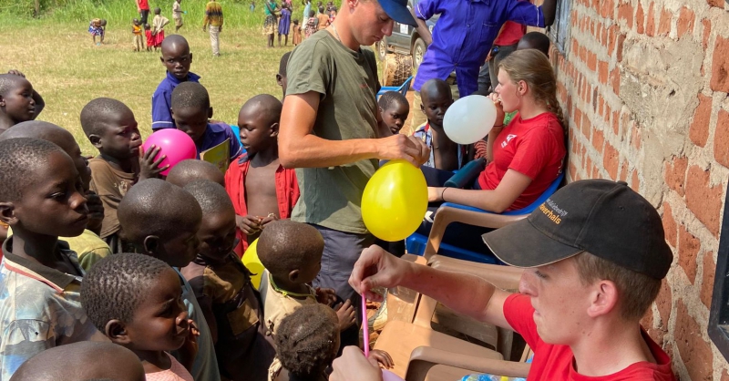 Een flinke klus al die ballonnen