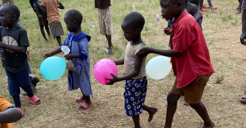 Iedereen met een ballon naar huis