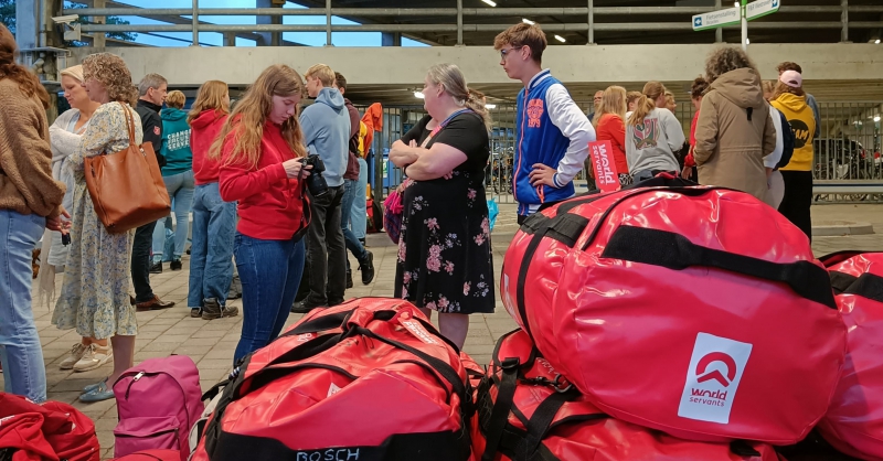Bagage is gewogen