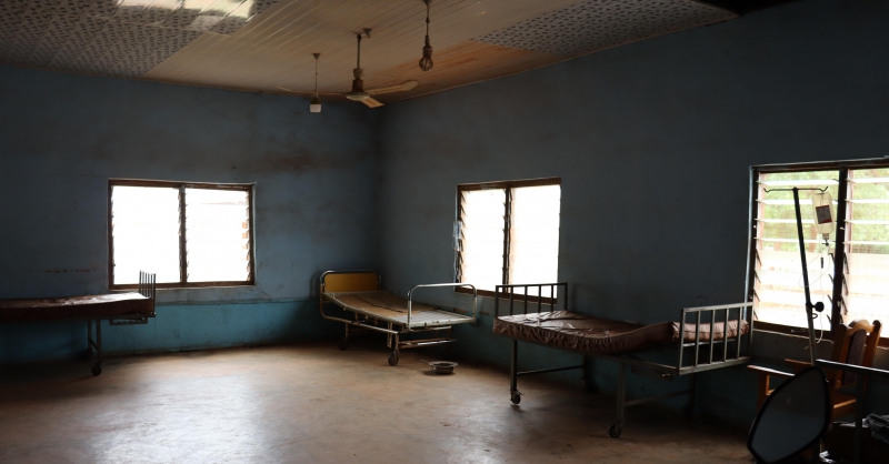 Een beeld van een ziekenzaal in Ghana