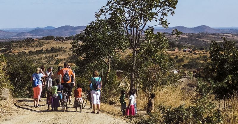 Wandeling tijdens eerder project in dezelfde regio