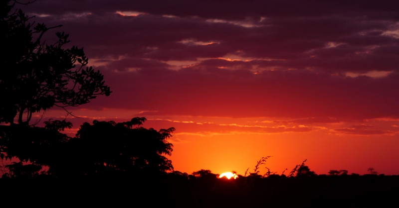 Donderdag 13 juli. We genieten enorm van de zonsondergangen.