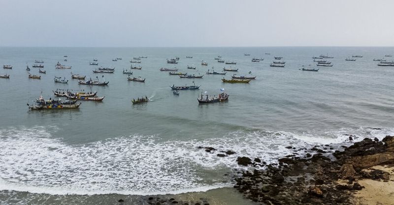 De baai voor het slavenfort