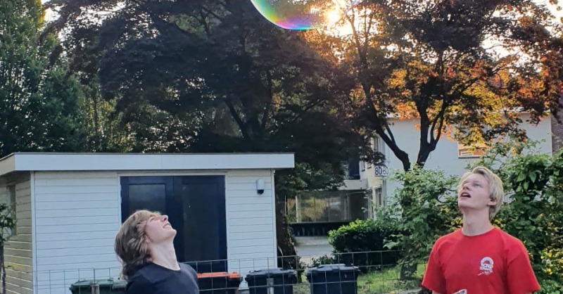 Kijk een zeepbel