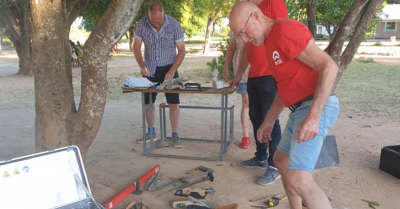 Gereedschap tellen en klaarmaken voor opslag