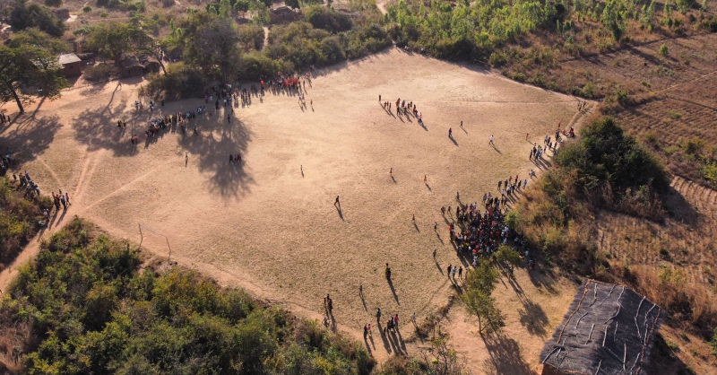 Het voetbalveld