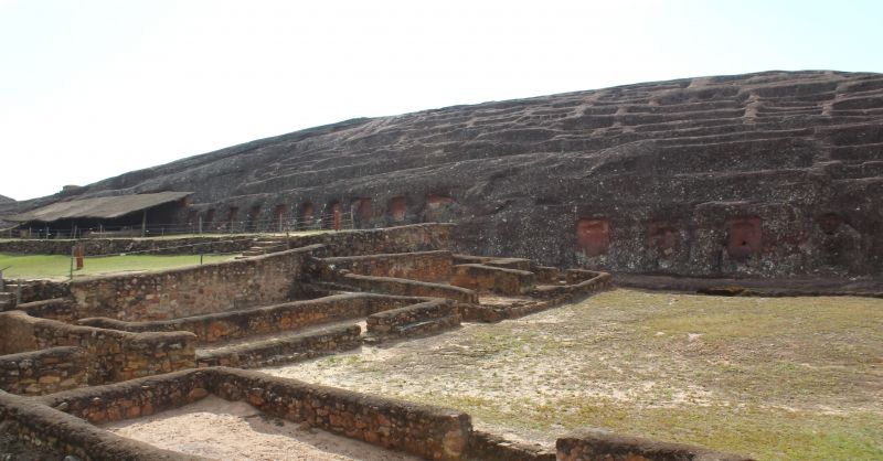 De inca ruïne El Fuerte bij Samaipata