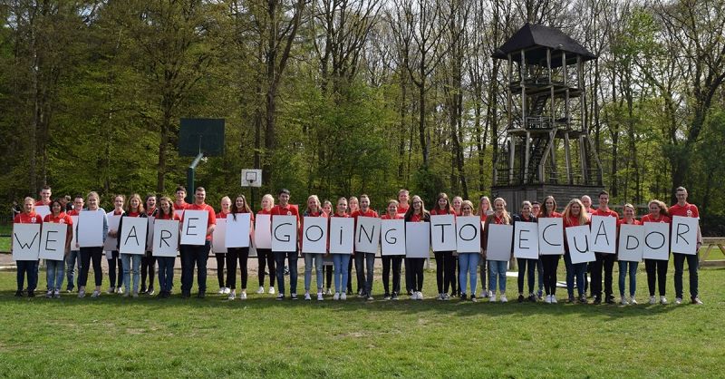 De groep tijdens het voorbereidingsweekend