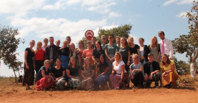 Na de dienst moesten we natuurlijk met z'n allen op de foto