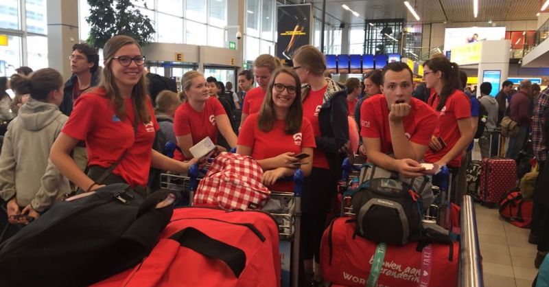 Drukte op Schiphol