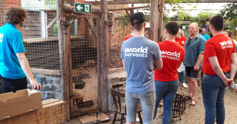 Een van de dierenverblijven die worden aangepakt