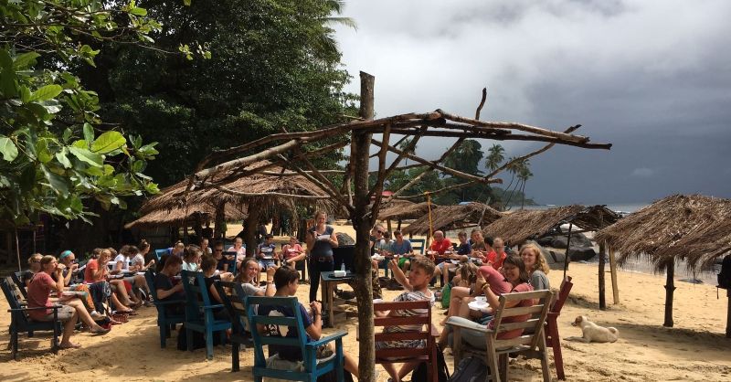 Laatste lunch in Sierra Leone