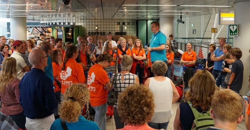Speech voor vertrek