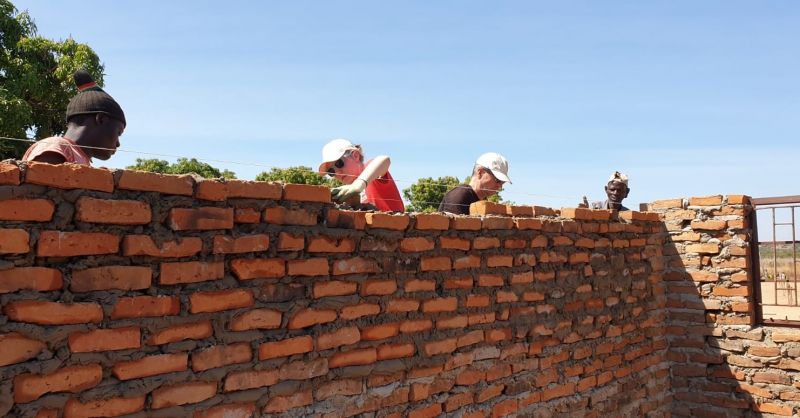 De bouw vordert in snel tempo