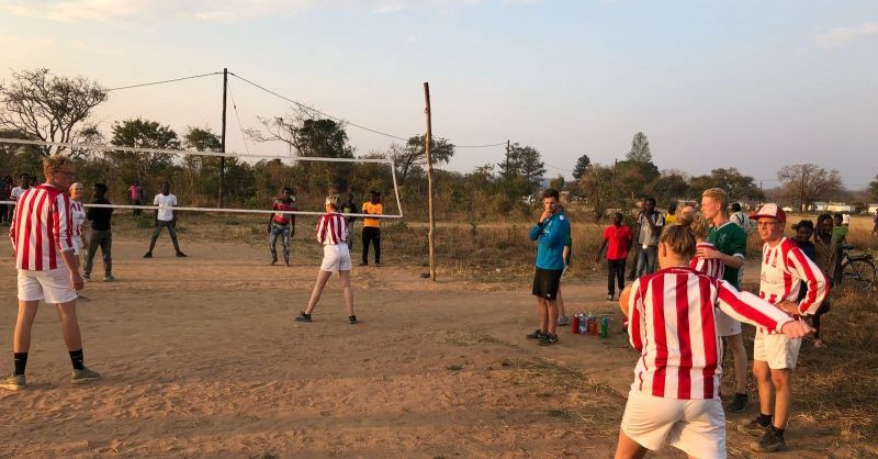 Sportief op het volleybalveld