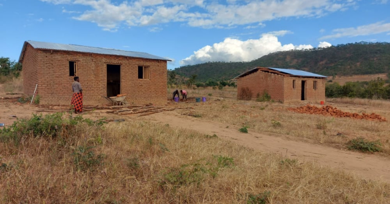 Two teachers houses under renovation