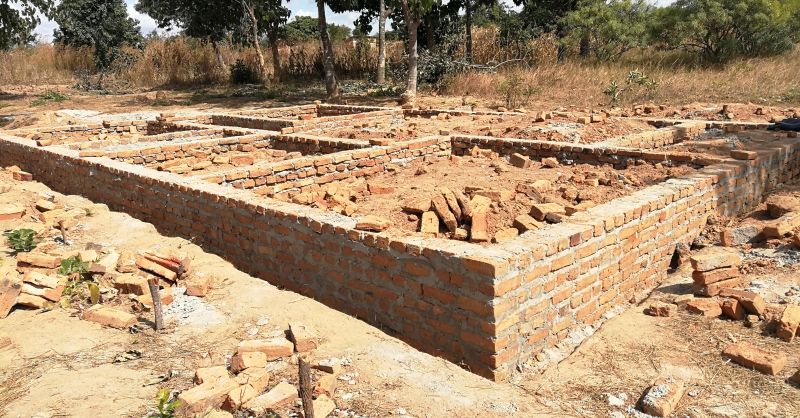 Foundation for 1st teacher house