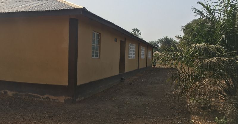 Back of the school building