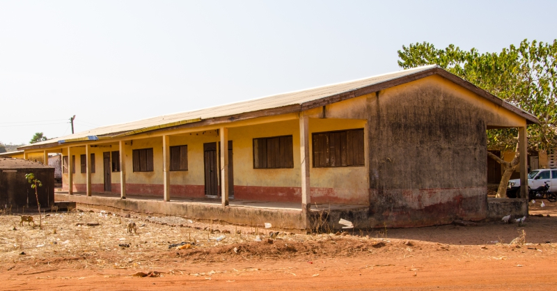 Het schoolgebouw