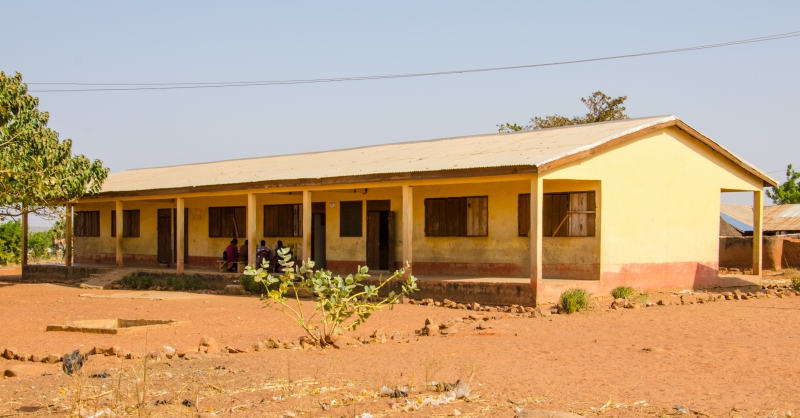 Het schoolgebouw