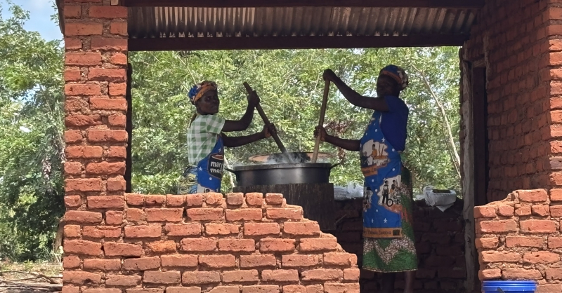 De keuken van Mary's Meals