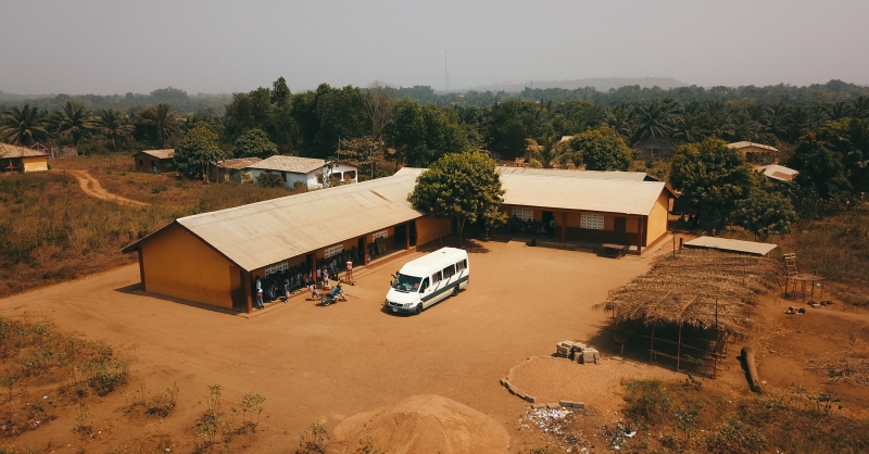 Luchtfoto school