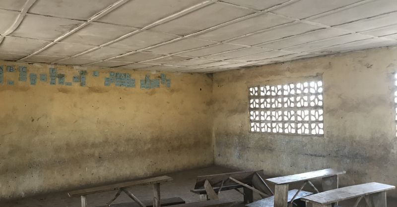 Back side of first classroom