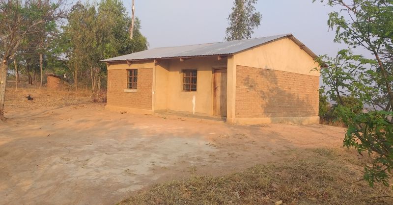 Teachers house built by community