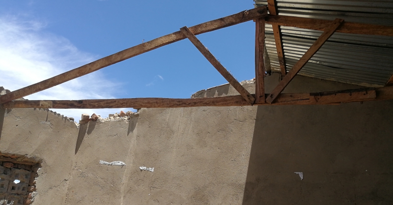 View of roof for 1st classroom