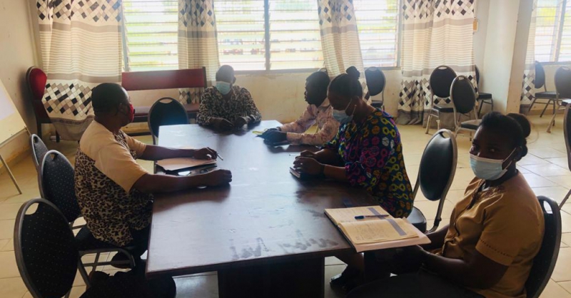 Coordinator Stephen meeting with hospital and local gov't