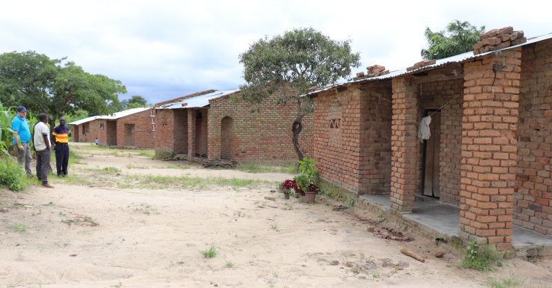 View of the temporary teachers houses