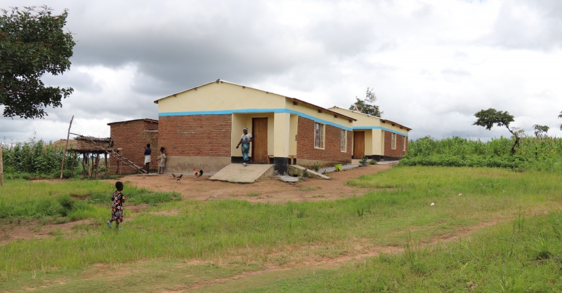 View of the two newly constructed teachers houses