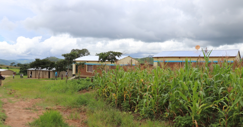 Front view of the two newly constructed teachers houses