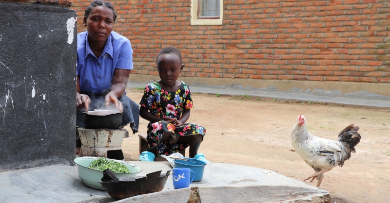 Preparing a meal