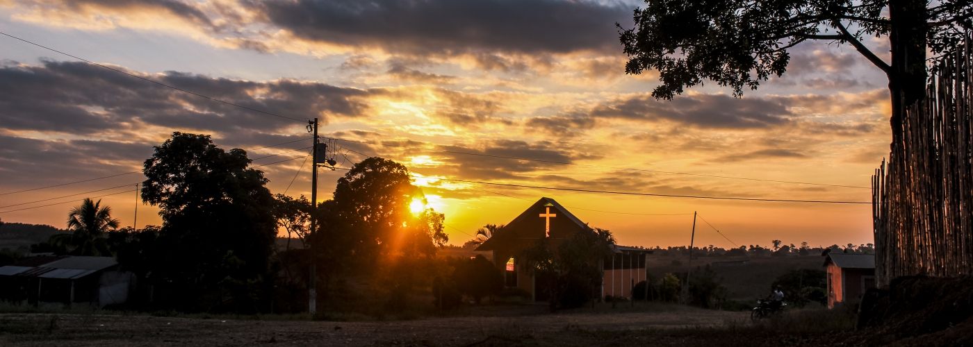 Prachtige zonsondergang