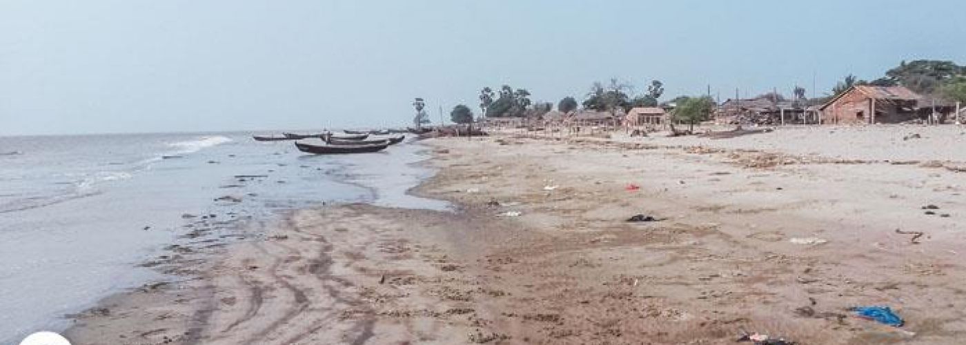 Het strand van Blue Island