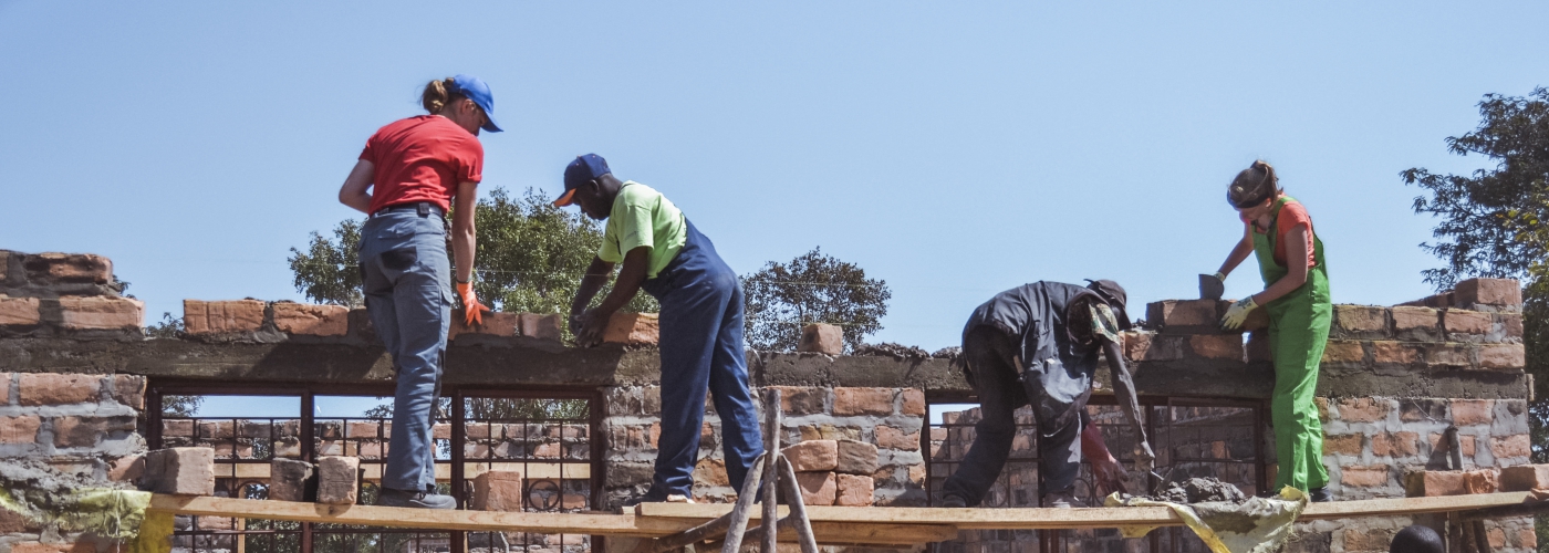 Leer bouwen van Zambiaanse profs