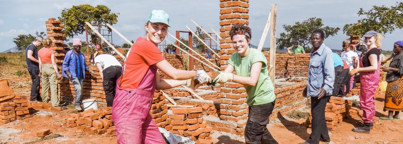 Gezellig op de bouw