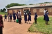 Learners in front of the WS school block