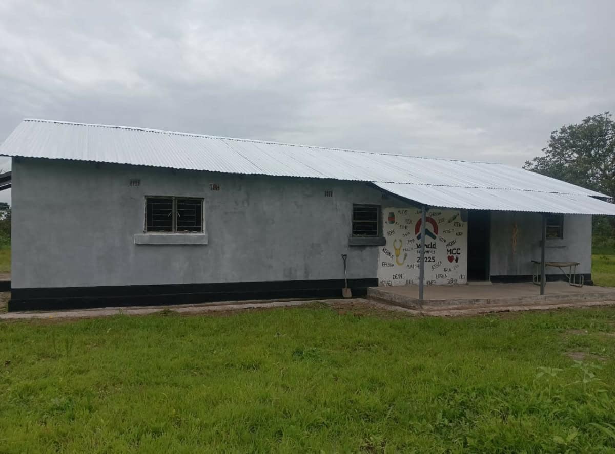 Afgewerkte Mwishala-gebouw in Kenia door World Servants.